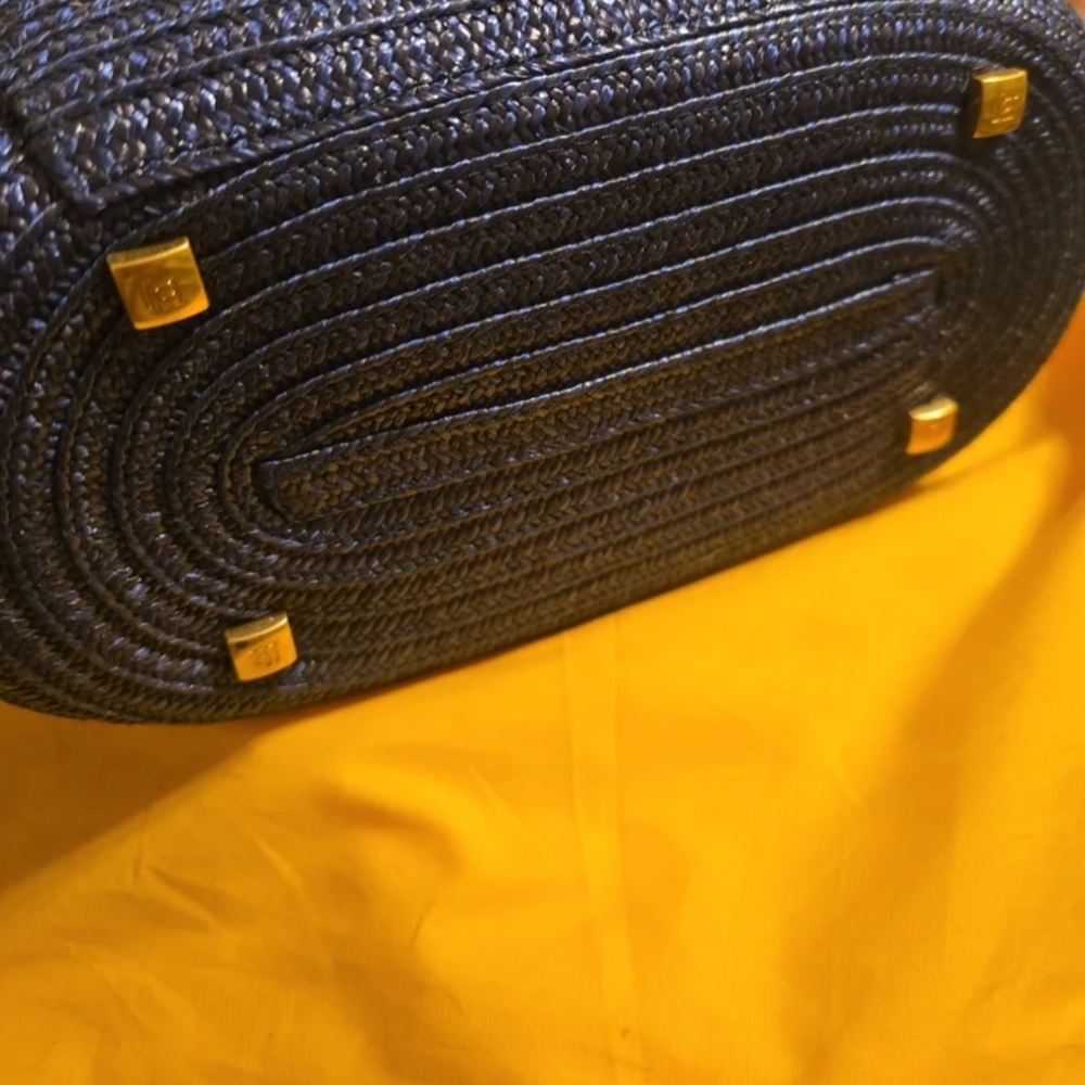 Eric Javits blue My Way II Bucket Tote Purse - Picture 10 of 11
